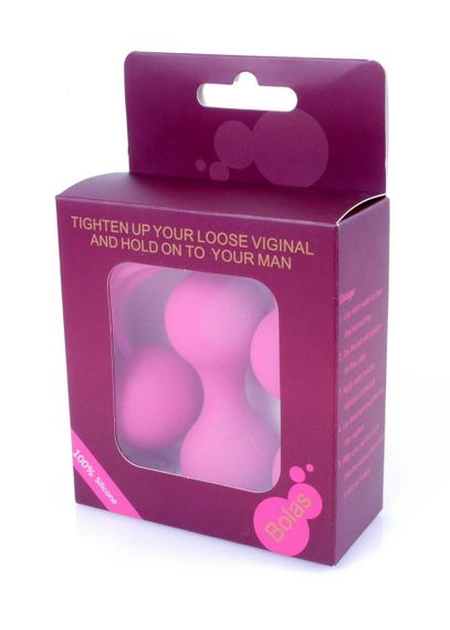 Набор вагинальных шариков - Silicone Kegal Balls Set Pink sexstyle | Зображення 3