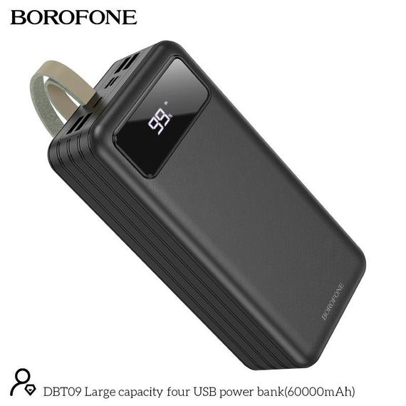 Портативна Батарея Power Bank Borofone DBT09 60000 mAh Powerbank Повербанк Портативний зарядний пристрій | Зображення 2