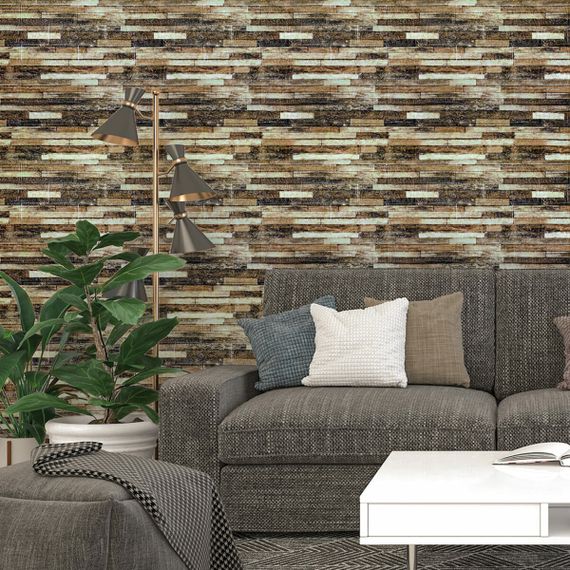 Самоклеюча декоративна панель 700x770x6мм Мікс цегла (343) SW-00000890 | Зображення 4