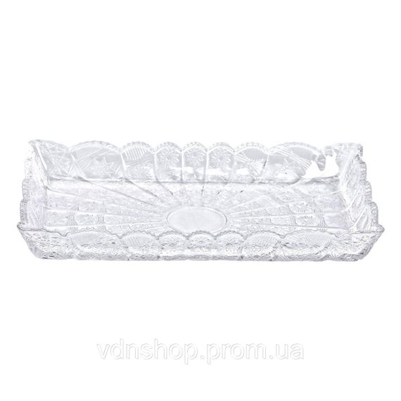 Блюдо для закусок Lirmartur скляне 28,6*16,5*3 см HP-YH-26 | Зображення 2