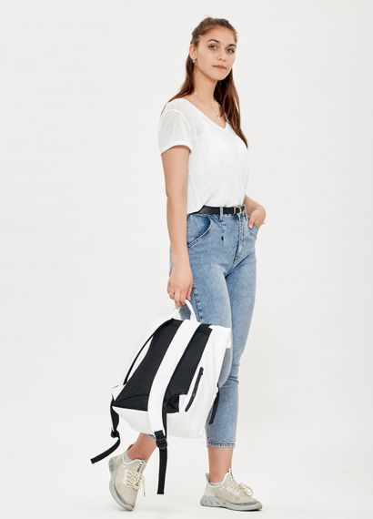 Рюкзак ролл Sambag унісекс RollTop LTT білий 41 x 30 x 16 см (24238008) | Зображення 1