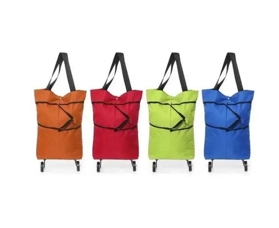 Складная сумка-тележка для покупок с колесами | Зображення 1