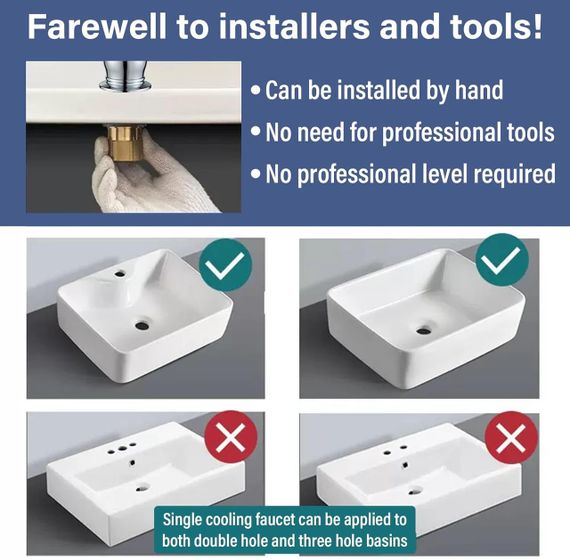 Смеситель для раковины высокий латунный, хромированный, поворотный, для ванной комнаты для умывальника Rozin | Зображення 7