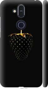 Чохол на Nokia 8.1 Чорна полуниця "3585m-1620-24368"