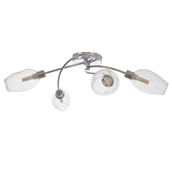 Люстра потолочная галогенная в спальню G9 60W CH (LK-659C/4)