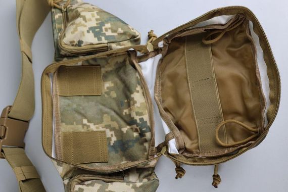 Сумка тактическая на пояс ULTIMATUM RT-258 , Мужская тактическая сумка бананка с системой Molle Піксель | Зображення 2