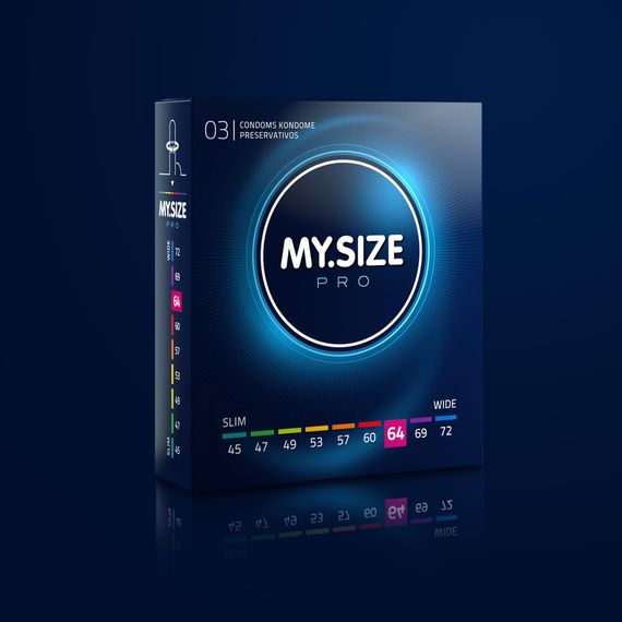 Презервативи - My.Size Pro 64, 3 шт.