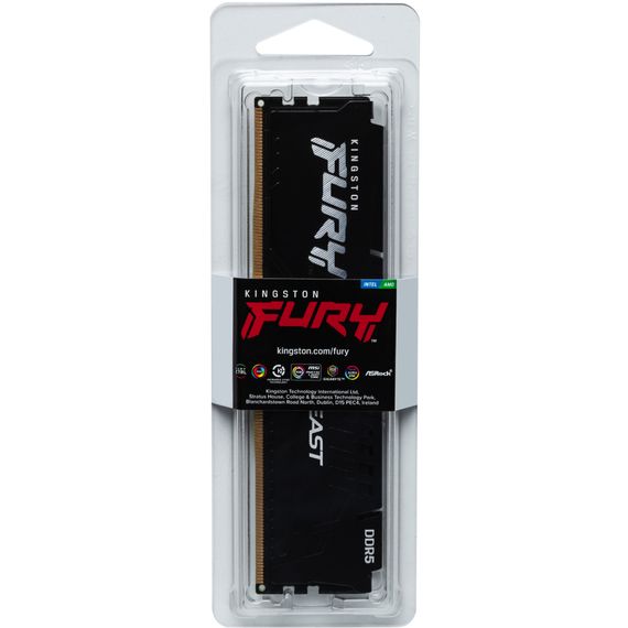 Модуль пам'яті для комп'ютера DDR5 32GB 6000 MHz Beast Black Kingston Fury (ex.HyperX) (KF560C40BB-32) | Зображення 4