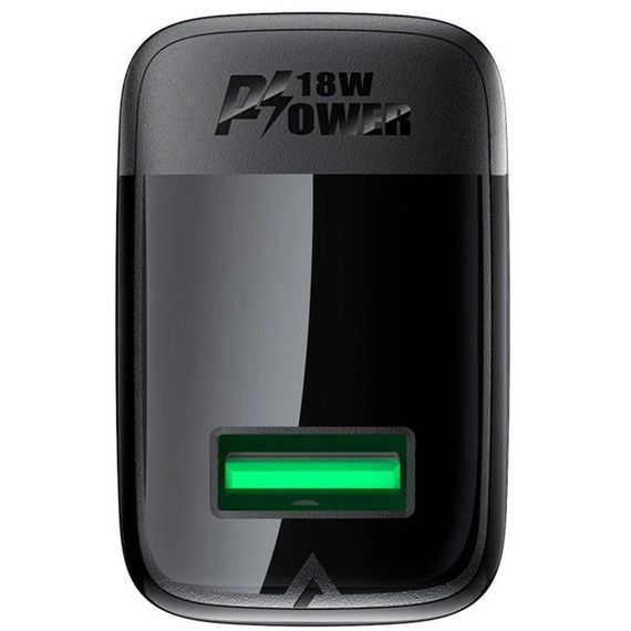 СЗУ Acefast A90 QC3.0 18W (1USB-A) Black | Зображення 2