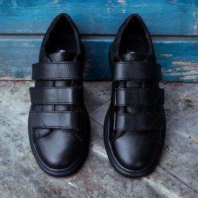 Чоловічі кеди на липучках шкіряні 40 розмір