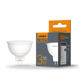 Світлодіодна лампа VIDEX MR16e 3W GU5.3 4100K
