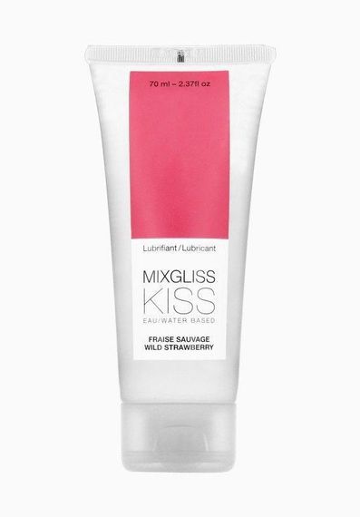 Лубрикант на водній основі MixGliss KISS Wild Strawberry (70 мл) Дика Полуничка Sex Aura
