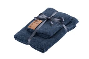 Набір рушників махрових Ardesto Lotus, 50х90см, 70х140см, 2шт, 100% бавовна, синій (ART2357NA)