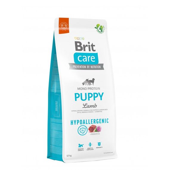 Корм сухий Brit Care Dog Hypoallergenic Puppy для цуценят гіпоалергенний з ягням 12 кг