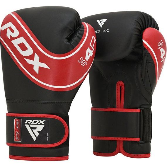 Боксерські рукавиці RDX 4B Robo Kids Red/Black 6 унцій (капа в комплекті) | Зображення 1