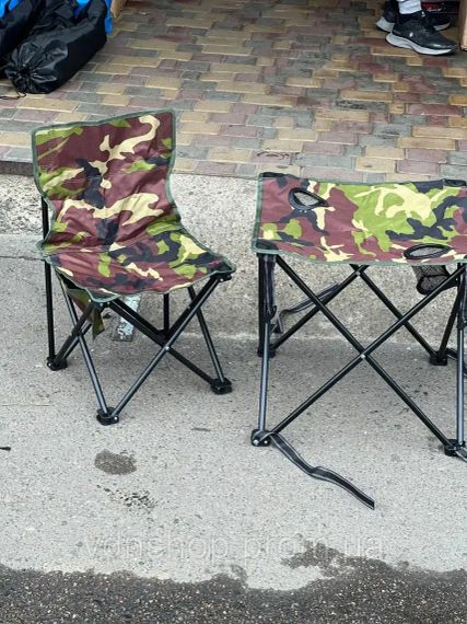 Набор для пикника стол и стулья 2шт в сумке / Туристический столик со стульями / Складной стол и стулья | Зображення 5
