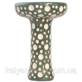 Чаша для Кальяна ETNA Phunnel Dot Glaze Dark Green