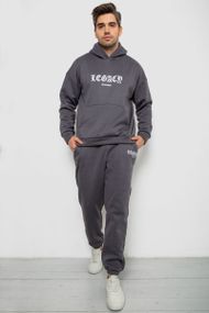 Спортивный костюм мужской на флисе, цвет темно-серый, 238R57046