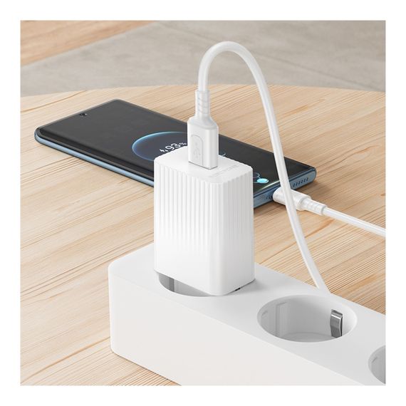 Сетевое Зарядное Устройство Borofone BAS72A 1USB QC 18W+USB to Type-C | Зображення 8