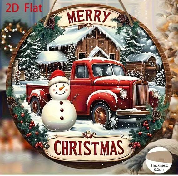 Дерев'яна табличка-постер Merry Christmas | Зображення 1