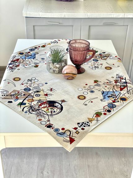 Скатертина гобеленова KLEIN Limaso, 93x93, Квадратна, Повсякденний, Без люрексу, 60% поліестер, 24% бавовна, 16% акрил, Гобелен | Зображення 3