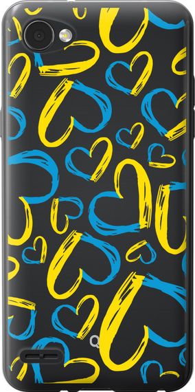 Чехол на LG Q6 Сердца UA "5292u-1094-17620"