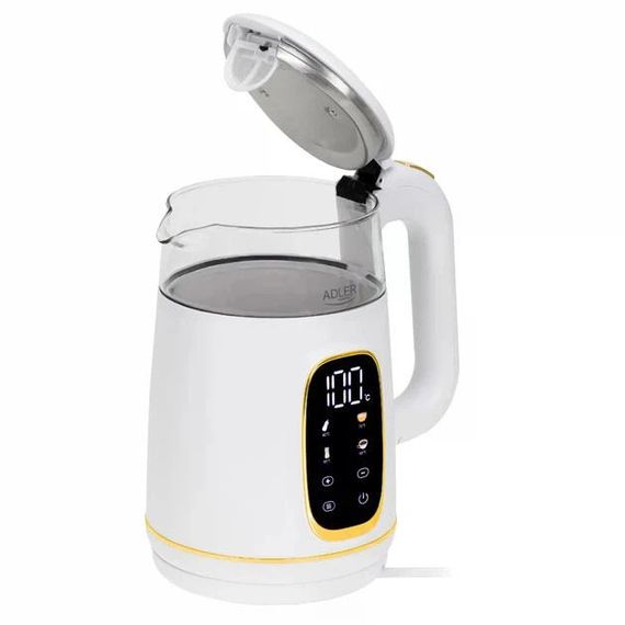 Електрочайник Adler AD 1305 white silver 1.7 л білий | Зображення 6