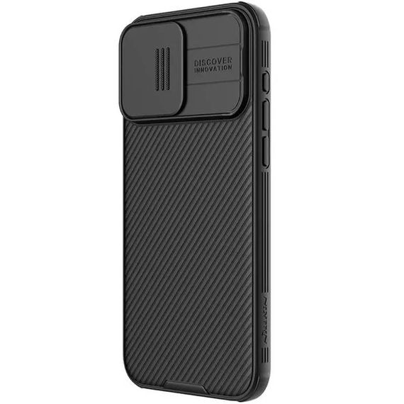 Карбонова накладка Nillkin CamShield Pro Magnetic для Apple iPhone 15 Pro Max (6.7") Black | Зображення 1
