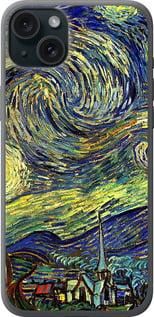 Чохол на iPhone 15 Plus Вінсент Ван Гог. Зіркова ніч із силікону FCh_004993