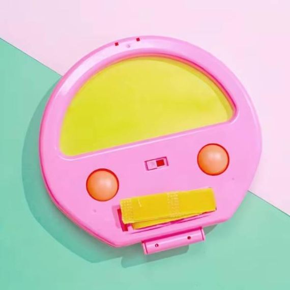 Игра Воздушный теннис игровой набор для одного 1 ракетка и 2 шарика Розовый