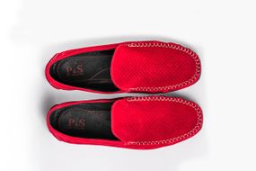 Замшевые мокасины Prime shoes красные 39 размер