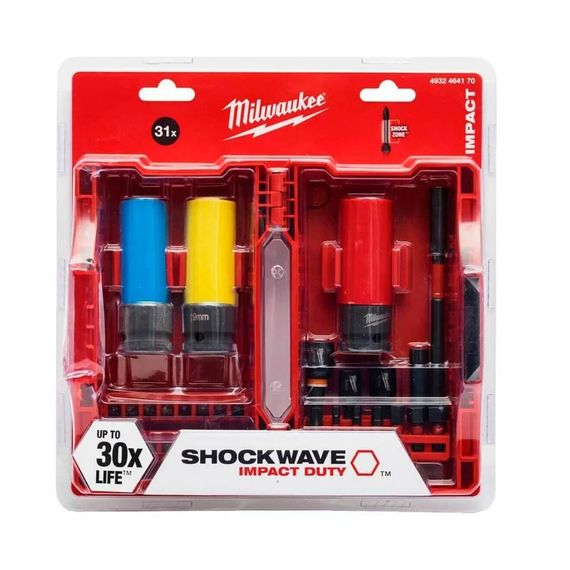Набір біт та головок ударних Milwaukee Shockwave 4932464170 (31 шт)