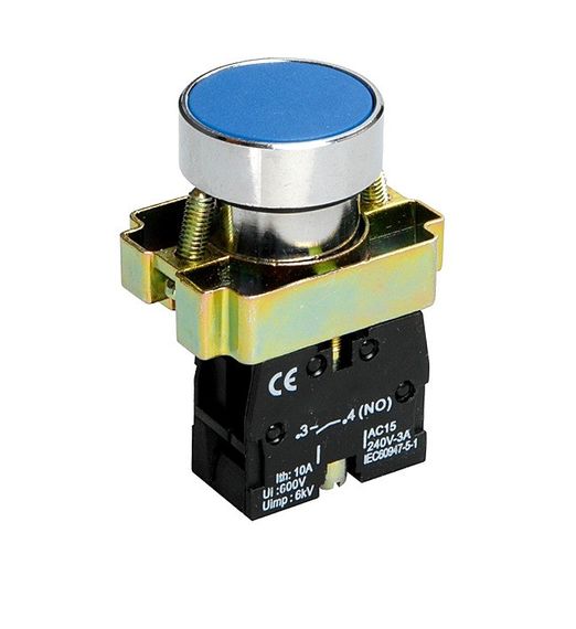 Кнопка XB2-BA61 1NO без підсвічування синій Ny95500277