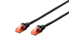 Патч-корд Digitus CAT 6 UTP, 0.25м, AWG 26/7, Cu, LSZH, чорний (DK-1617-0025/BL)