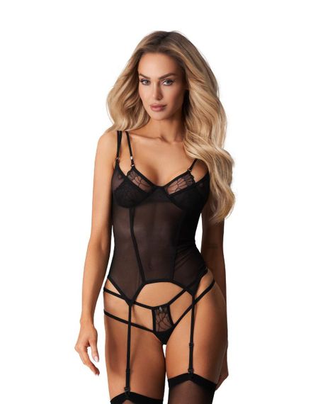 Корсет Obsessive Arrowel Black corset L/XL sexstyle