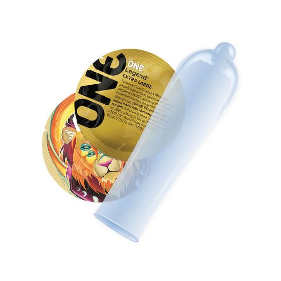 Презервативи ONE Legend XL, 12 шт, збільшений розмір, розширення на кінці, подарункове паковання-тубус sexstyle | Зображення 1