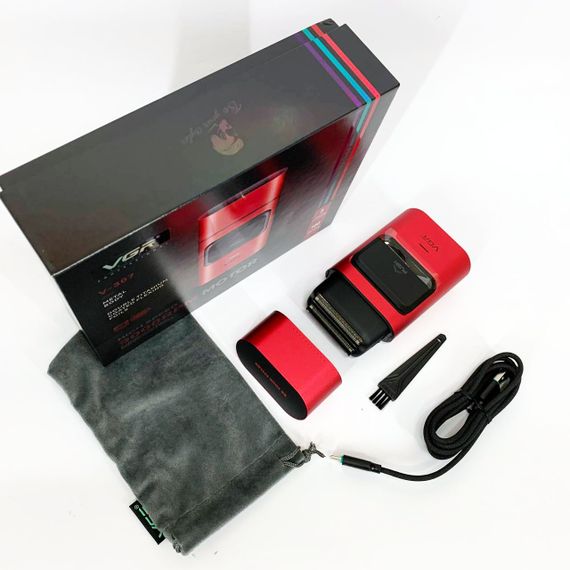 Чоловіча акумуляторна електробритва VGR, Бездротова електробритва для бороди Професійна UG-78 | Зображення 8