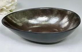 Салатник Olens Копер 101-0446 21.5х15.5х6.2 см 680 мл коричневий