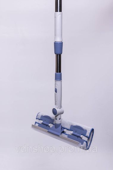 Универсальная швабра с металлической ручкой и сменной плоской насадкой для плитки, ламината линолеума HP-35015-30 | Зображення 1
