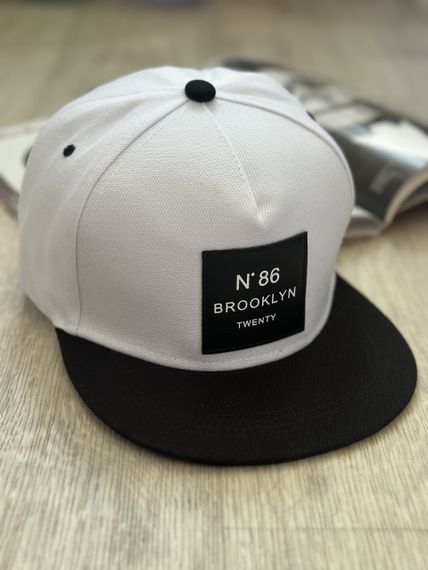 Кепка снепбек (Snapback)  Brooklyn  №86 Білий 56-61р (9045)