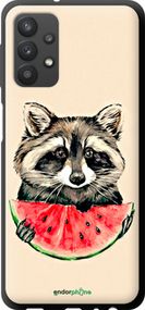 Чохол на Samsung Galaxy A32 A325F Єнотик з кавуном "4605b-2204-2448"