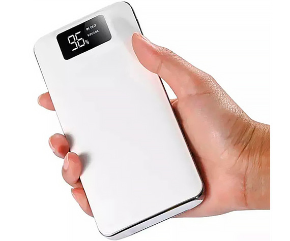 Зовнішній акумулятор Power Bank Syrox PB107-White 20000 mAh з LED-дисплеєм білий (PB107-White_1088) | Зображення 4