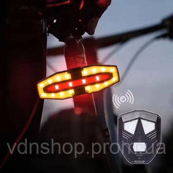 Велосипедний ліхтар задній габаритний, Стоп-повороти на велосипед, Світловідбивач на вело YW-71 | Зображення 3