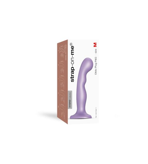 Насадка для страпона Strap-On-Me Dildo Plug P&G Lilas Metallic M | Зображення 3