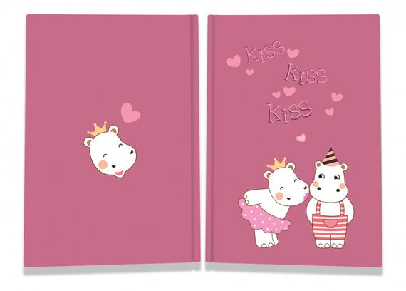 Блокнот 4Profi  "Sweet love note" hippos 40 арк. формат А5 904358 | Зображення 1