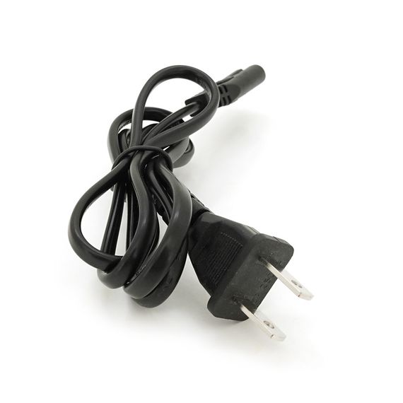 Кабель живлення CN 0.7m, 0.5mm, PC-184/2 A-C7 2 pin (американський роз'єм) | Зображення 1