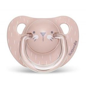 Пустышка Suavinex Hygge анатом.Уютные истории 6-18 мес. розовая (306567)