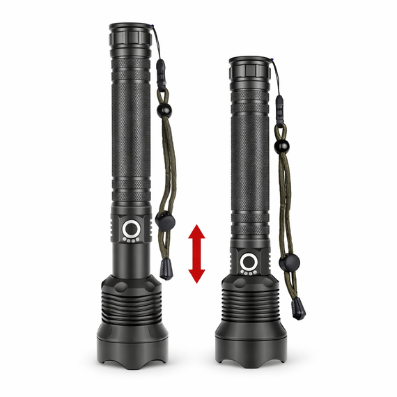 Мощный тактический фонарь BL X92 P90 / аккумуляторный фонарь с зумом и USB-зарядкой | Зображення 3