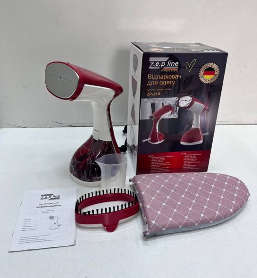 Відпарювач вертикальний ручний для одягу Zepline ZP-210-Red 2000 Вт червоний | Зображення 4