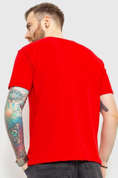 Футболка мужская базовая  цвет красный 180R150 | Зображення 3